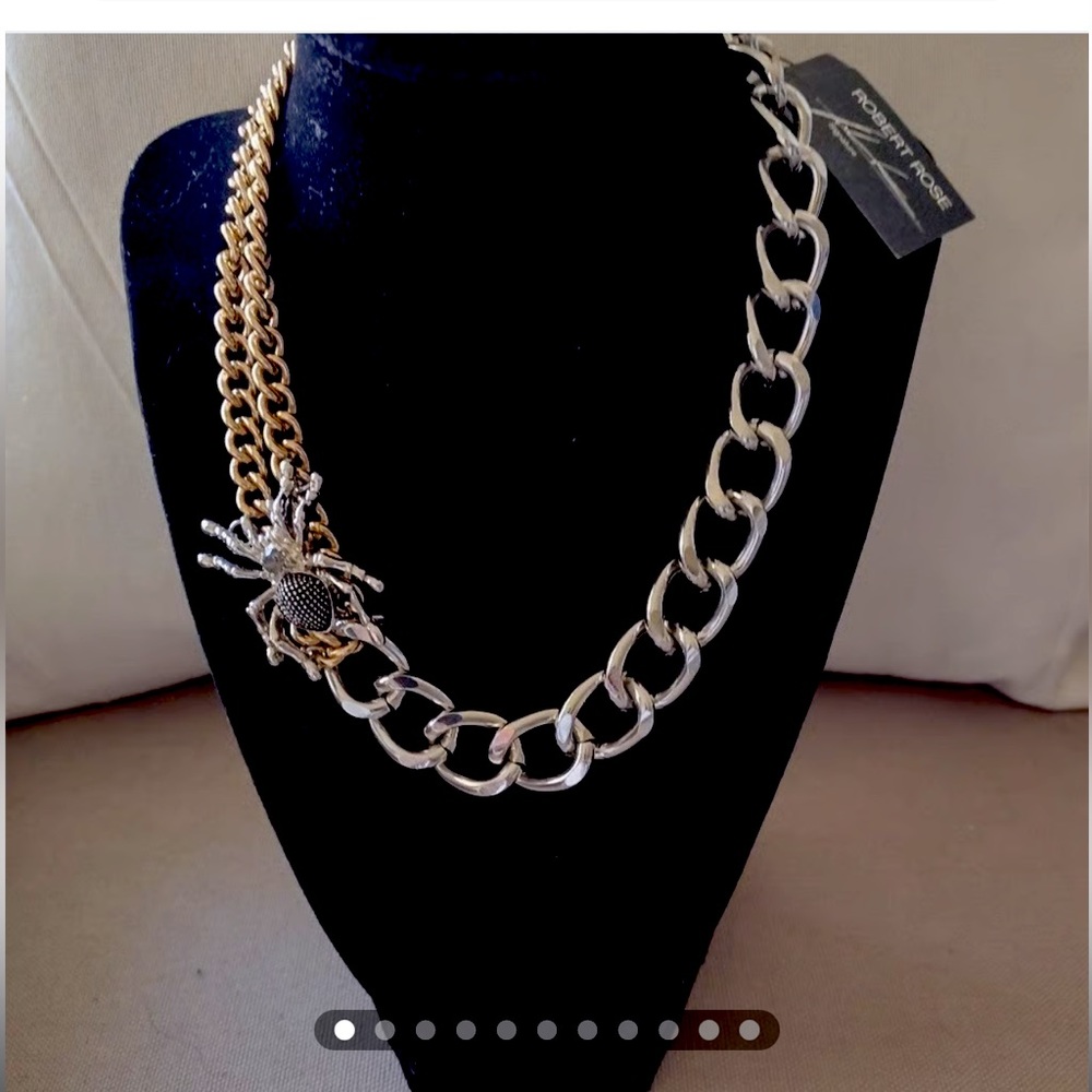 A Robert Rose Gothic Spider necklace